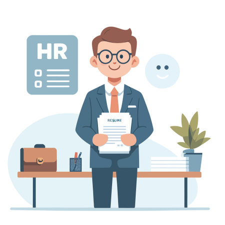HR professional celebrating success